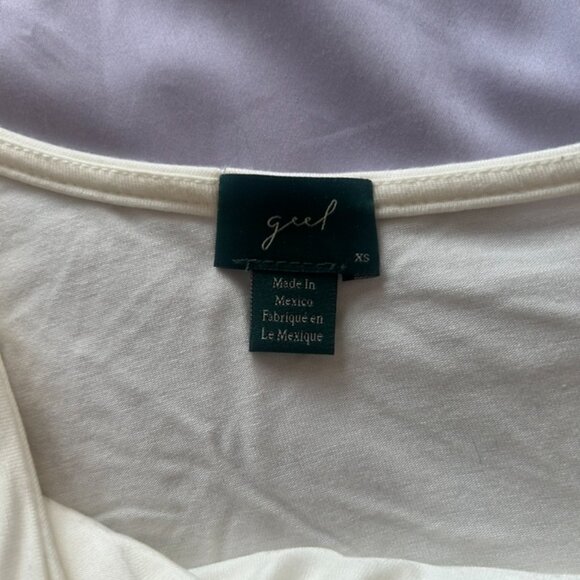 Geel Nico Twist Long Sleeve Top in White - Picture 4 of 9